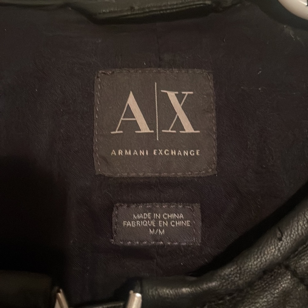 Armani Exchange Leather Jacket . 100% Authentic .… - image 2